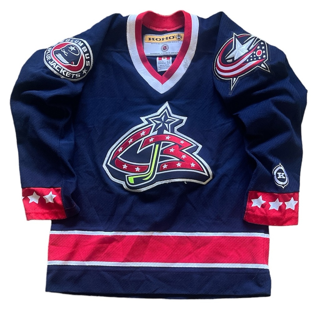 COLUMBUS BLUE JACKETS Koho NHL Boys Kids Hockey Jersey Size L/XL